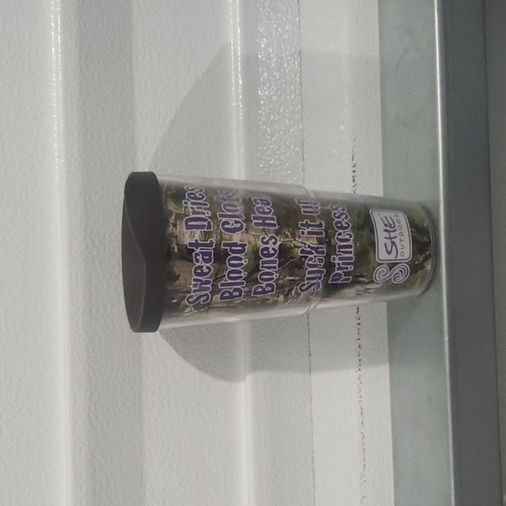 Suck it up Princess Camouflage tervis cup